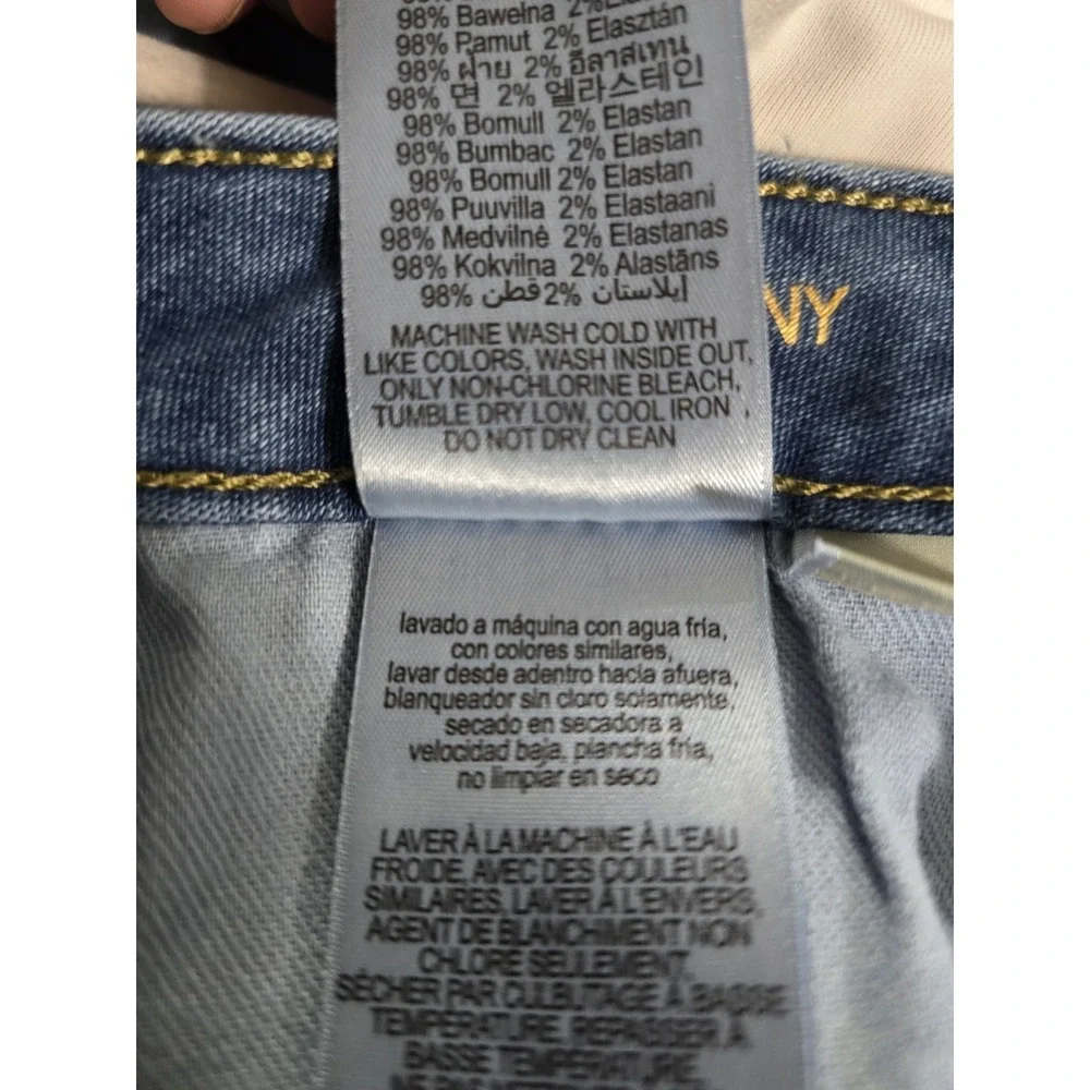 Michael Kors Womens Izzy Skinny Midrise Frayed Jean (Size 8 W31 x L28)